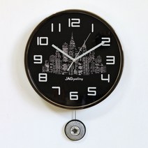 키다리 뉴욕시티 추 벽시계, 혼합 색상