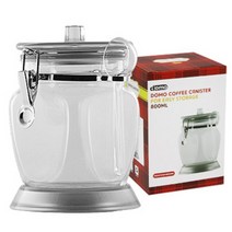 도모 아크릴 캐니스터 중 실버, 800ml, 1개