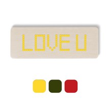 1AM 픽셀도어사인 직사각 + 3mm 픽셀 스티커 3p, 노랑, 올리브, 빨강