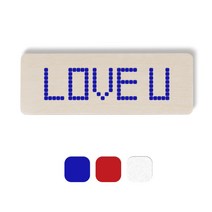 1AM 픽셀도어사인 직사각 + 3mm 픽셀 스티커 3p, 파랑, 빨강, 반사