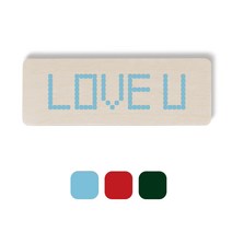 1AM 픽셀도어사인 직사각 + 3mm 픽셀 스티커 3p, 하늘, 빨강, 초록