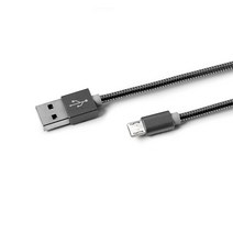 셀리 스네이크 메탈릭 마이크로 5핀 USB케이블, USBMICROSNAKEDS, 1개