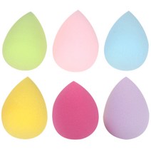 퍼프 물방울 화장 퍼프, 색상랜덤, 6개입