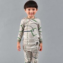 메이키즈 남아용 도형나라 30수 후라이스 실내복