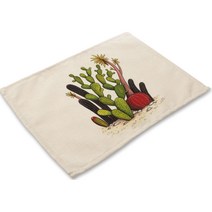 선인장 테이블 매트, F, 42 x 32 cm