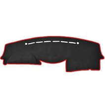 블루코드 현대 벨벳 대쉬보드커버 + 더스트백, 현대 베라크루즈(센터 무), 블랙 + 레드