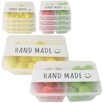 황씨네도시락 1칸 PP 내열도시락 + 띠지, 1세트, 용기 5p + 용기(2칸) 5p + 뚜껑 10p + 띠지(화이트) 10p