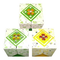 종이쟁이 하트경첩상자 만들기 세트, 랜덤 발송, 3개입