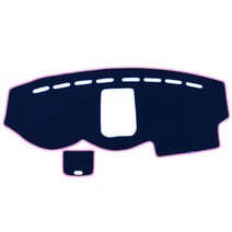 블루코드 벨벳 대쉬보드 커버 + 더스트백, 쉐보레 캡티바(상단트립), 블루 + 핑크