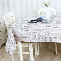 아울리빙 레터링디자인 키친 테이블커버, C, 4호(140 x 200 cm)