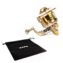 싸파 3볼 SG 스피닝 릴 2000 골드 + 릴 파우치 SRP-b01
