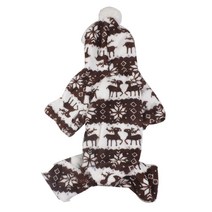 이코디 반려견 윈터 후드티, 브라운