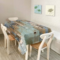 이코디 유니크 테이블 보, 나무결, 150 x 300 cm