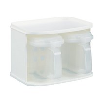 이노마타 1193 양념통 2종세트, 1세트, 화이트 양념통 720ml x 2p + 케이스