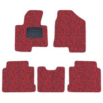 순수 코일 카매트 일반형 레드블랙 기아, 뉴K5 2015.7~(5p)