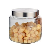 라이트킹 차통 유리 밀폐용기 MF-05, 450ml, 1개
