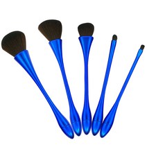 뷰티팝 웨이브 페이스 브러쉬 세트, 블루, 1세트
