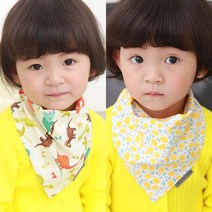 베베슈에뜨 아동용 3중직 거즈안감 스카프빕