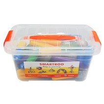 파파스토이 스마트로드 자석블록 64p + 수납박스, 혼합 색상