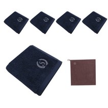송월타월 슈퍼클래스S 세면타올 190g 5p + 테리베이커리 고리타올 랜덤 발송, 청색, 1세트