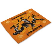 아울리빙 화려한 원주민 식탁매트, C, 42 x 32 cm