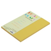 뉴씨플레인 종이문화 친환경 양면 색상지 No 43 노랑색 80p, 1개