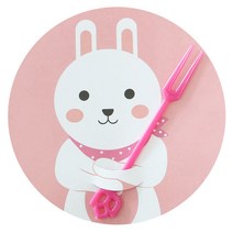 황씨네도시락 머핀컵 덮개, 토끼, 65개입
