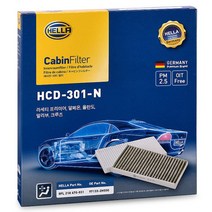 헬라 차량용 에어컨필터, 1개, HCD-301-N