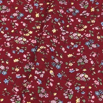 코튼 필드플라워 접착식 안감심지, 와인, 1개