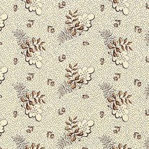 코하스아이디 윈드햄 포스티지 스탬프 팬지 패브릭원단, 베이지 + 브라운