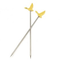 SGS 구스 칵테일픽 115mm, 골드, 2개입