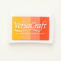 VersaCraft 츠키네코 스탬프 패브릭잉크 레인보우 4색, VK-401, 1개