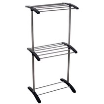 브리즈 미니미니 건조대 2단 블랙, 1개