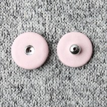 싸개스냅단추 2p세트 21mm, 라이트핑크, 15세트