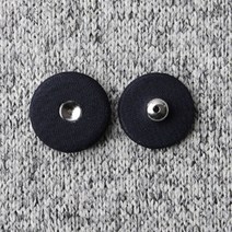 싸개스냅단추 2p세트 25mm, 네이비, 15세트