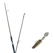 원다 하나린 루어낚싯대 662ML + 다미끼 스커트베이트 트램블 지그 10.7g, 01 BLUE GILL
