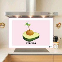 키센주방아트보드 아보카도 타일 895 x 645 mm, 핑크, 1개