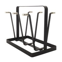 블럭마트 주방 컵 홀더 건조대, 블랙, 1개