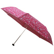 까르페디엠 체리블라썸 3단 이중코팅 슬림 수동 우산 겸 양산