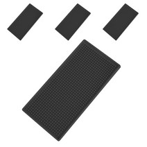 블럭마트 주방 드라잉매트 식기 컵 건조매트 30 x 15 x 1 cm, 블랙, 4개입