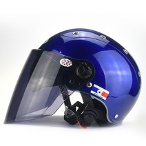YEMA 반모 선그라스 바이크 헬멧 0806, 블루
