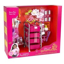 오지돌스 미용실 인형소품 세트, 혼합 색상