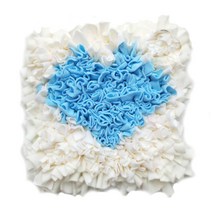 아리코 DrMini 양이 아지 노즈푸드 매트 45 x 45 cm, 하트 화이트 + 블루, 1개