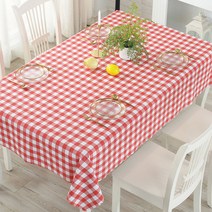 마켓감성 방수격자 테이블보, 타입6, 90 x 140cm