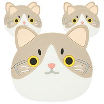 블럭마트 어린이 고양이 컵받침 5p, 5