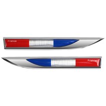 신일 국기 가니쉬 몰딩 차랑용 스티커 N0481, 프랑스, 2개입