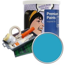 노루페인트 팬톤 외부용 실외페인트 무광 1L 세트, 17-4427 Bluejay