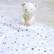 오즈맘 유아여름블랭킷 순면 110 x 110 cm, 아이스란드별 핑크