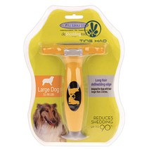 펫나인 반려동물 멀티브러쉬 대형견 장모용 L, 옐로우, 1개