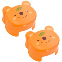 블럭마트 동물모양 욕실의자 곰, 2개입